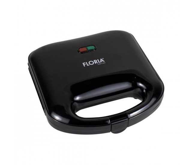Sandwich-maker Floria, 750 W, Inox, 2 sandwich-uri, Negru - ZLN4304 Sandwich-maker Floria, 750 W, Inox, 2 sandwich-uri, Negru - ZLN4304
