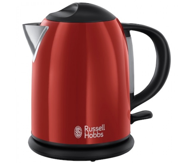 Fierbator Russell Hobbs Flame Red 20191-70, 2200 W, 1 l, Negru/Rosu - 20191-70