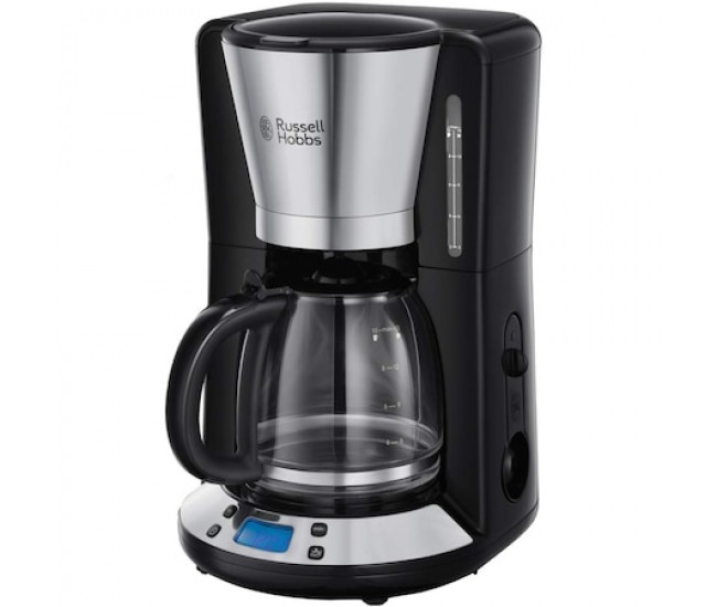 Cafetiera Russell Hobbs Victory 24030-56, 1100 W, 1.25 L, Timer LCD, Tehnologie WhirlTech, Inox - 24030-56