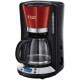 Cafetiera Russell Hobbs Colours Plus+ Red 24031-56, 1100 W, 1.25 L, Tehnologie WhirlTech, Rosu/Negru - 24031-56