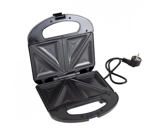 Sandwich-maker Floria, 750 W, Inox, 2 sandwich-uri, Negru - ZLN4304 Sandwich-maker Floria, 750 W, Inox, 2 sandwich-uri, Negru - ZLN4304