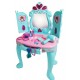 Set salon de frumusete cu oglinda care se deschide si uscator de par de jucarie functional, 14 accesorii - 3310