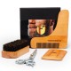 Set profesional ingrijire barba si mustata YOSHIMOTO Nature Power, cu perie, foarfeca, pieptan - ST054