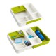 Organizator extensibil pentru sertar, din polipropilena, verde - 7023