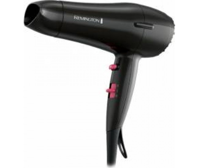 Uscator de par Remington D2121 1800w 2 viteze 3 trepte de caldura Negru - D2121 Uscator de par Remington D2121 1800w 2 viteze 3 trepte de caldura Negru - D2121