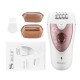 Epilator si aparat de ras reincarcabil Surker, 2 viteze, led, alimentator inclus