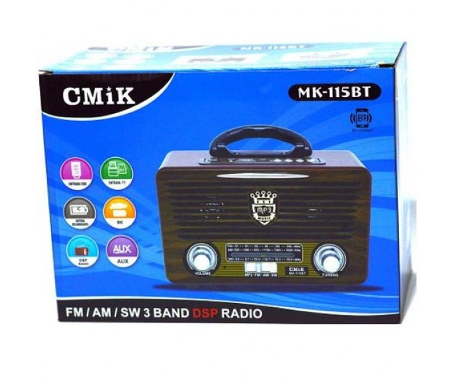 BOXA CU BLUETOOTH,USB,CARD MICRO SD,FM RADIO MK-115BT