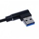 CABLU DE DATE USB - MICRO USB LA 90˚ W05