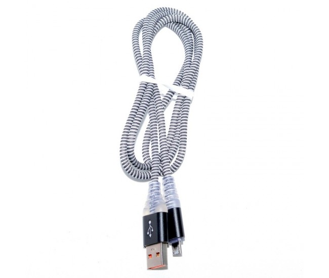 CABLU PANZAT USB TATA - MICRO USB CU LED D8-32M