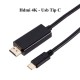 CABLU USB TIP C TATA LA HDMI 4K TATA HDTV / 1M