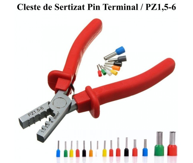 CLESTE DE SERTIZAT PIN TERMINAL / PZ1,5-6