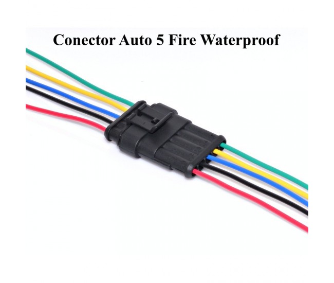 CONECTORI AUTO 5 FIRE WATERPROOF , HB-505