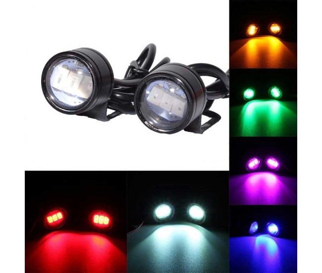 LED AUTO 23MM CU SUPORT / 12V - 9W , 2 BUC/SET , DIVERSE CULORI