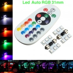 LED RGB AUTO 31MM CU TELECOMANDA LED RGB AUTO 31MM CU TELECOMANDA