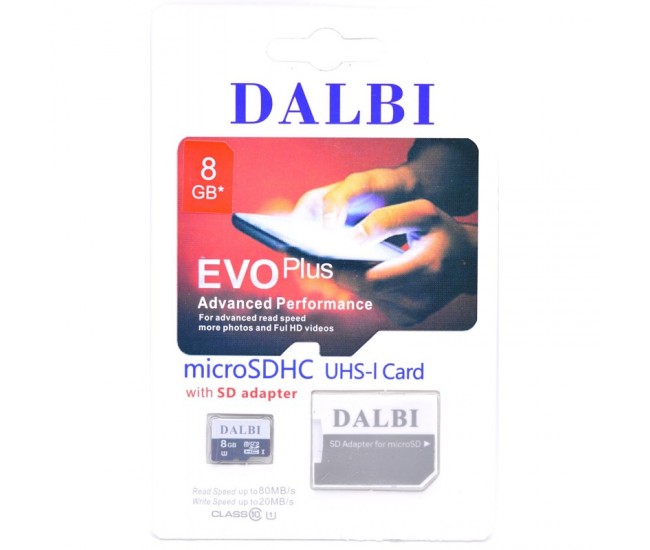MEMORIE CARD MICRO SDHC + SD 8GB (CLASS 10) UHS-I