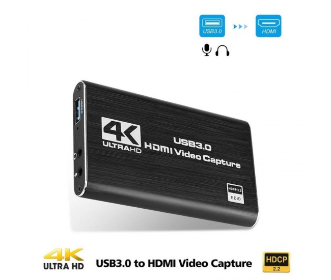 PRODUS RESIGILAT - PLACA DE CAPTURA VIDEO HDMI 4K - HDMI - USB 3.0