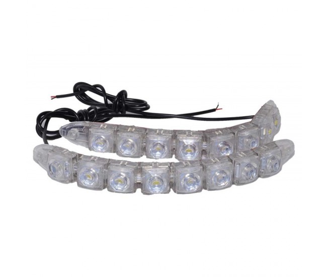 SET LUMINI AUTO 2 X 10 LED DRL 12V - 10W