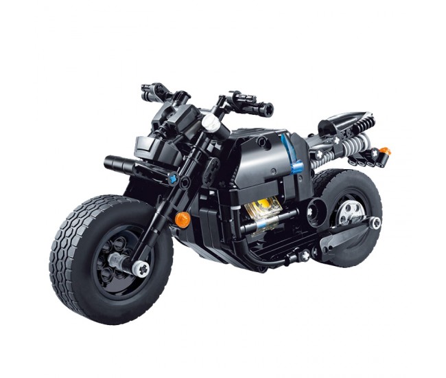 Set Constructie, Motocicleta de Jucarie, Lego, 265 de Piese, Negru - 33001