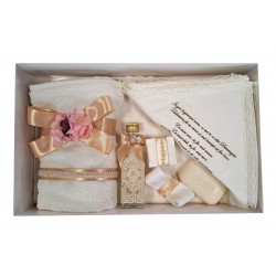 Trusou botez copii, set complet pentru biserica, Crem - NYB24CREM