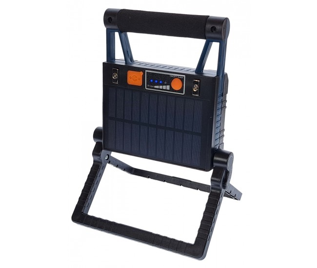 Lampa de lucru profesionala, reincarcabila solar sau la priza, prindere magnetica, portabila, rezistenta la apa, Lanterna LED 30W - W8751