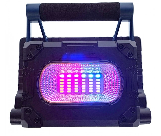 Lampa de lucru profesionala, reincarcabila solar sau la priza, prindere magnetica, portabila, rezistenta la apa, Lanterna LED 30W - W8751