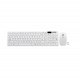 Kit Tastatura si Mouse wireless, 37x11x2 cm, USB Receiver, alb - K06