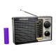 Radio MP3 portabil, cu panou solar, dimensiuni mici, negru - XB122URT