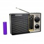 Radio MP3 portabil, cu panou solar, dimensiuni mici, negru - XB122URT