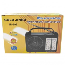 Radio MP3 portabil, dimensiuni mici, negru - JR802 Radio MP3 portabil, dimensiuni mici, negru - JR802
