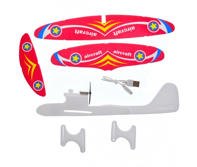 Avion de jucarie electric, baterie reincarcabile, multicolor - YW008