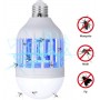 Bec LED Anti Tantari si Muste, cu lumina alba naturala puternica 15W E27 Bec 2 in 1 Cu Lampa UV Impotriva insectelor - 71186