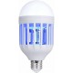 Bec LED Anti Tantari si Muste, cu lumina alba naturala puternica 15W E27 Bec 2 in 1 Cu Lampa UV Impotriva insectelor - 71186