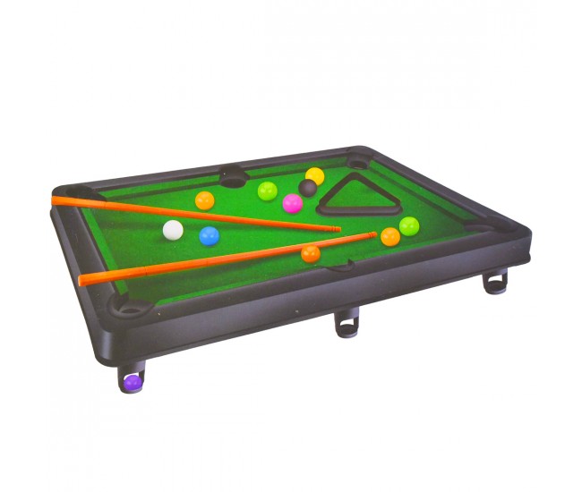 Set Biliard de jucarie, snooker, 30 x 18 x 8 cm, verde - F17892