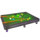 Set Biliard de jucarie, snooker, 30 x 18 x 8 cm, verde - F17892