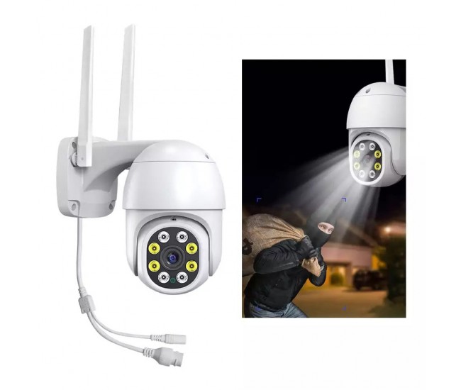 Camera de supraveghere WiFi Smart IP66, Full Color Smart Jortan, Wi-Fi, Full Hd, Senzor de Detectie a Miscarii - JT8161QJ