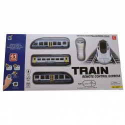 Trenulet de jucarie, 3 vagoane, circuit 220 cm, cu accesorii, alb - 2802Y1 Trenulet de jucarie, 3 vagoane, circuit 220 cm, cu accesorii, alb - 2802Y1