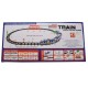 Trenulet de jucarie, 3 vagoane, circuit 220 cm, cu accesorii, alb - 2802Y1