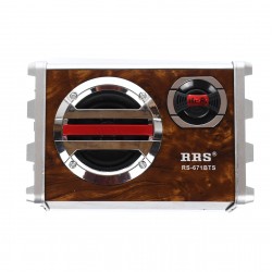 Radio MP3 portabil cu Bluetooth, panou solar si baterie reincarcabila, 16x12x7 cm, USB, TF, AUX, maro - RS670BTS Radio MP3 portabil cu Bluetooth, panou solar si baterie reincarcabila, 16x12x7 cm, USB, TF, AUX, maro - RS670BTS