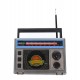 Radio MP3 portabil, baterie reincarcabila, 16x12x7 cm, USB, TF, AUX, negru - XB1367UR