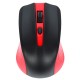 Mouse wireless, 1200 DPI si raza de actiune de 10 metri, frecventa 2.4 Ghz, rosu