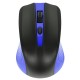 Mouse wireless, 1200 DPI si raza de actiune de 10 metri, frecventa 2.4 Ghz, albastru