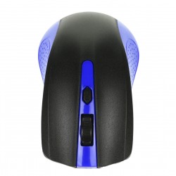 Mouse wireless, 1200 DPI si raza de actiune de 10 metri, frecventa 2.4 Ghz, albastru