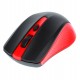 Mouse wireless, 1200 DPI si raza de actiune de 10 metri, frecventa 2.4 Ghz, rosu