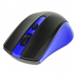 Mouse wireless, 1200 DPI si raza de actiune de 10 metri, frecventa 2.4 Ghz, albastru