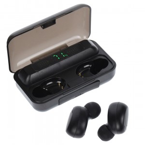 Casti bluetooth cu dock de incarcare, ecran LED, autonomie 4h, bluetooth V5.0 - BTHF95