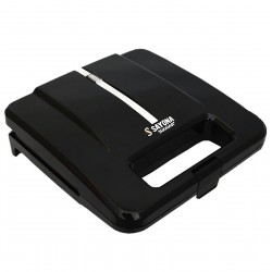 Sandwich-maker Sayona, 750 W, Inox,  2 sandwich-uri, Negru - SZJ801G