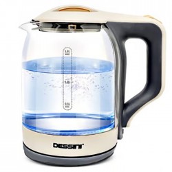 Fierbator Dessini, 2000 W, 2 Litri, Baza Detasabila, Bej - DS27SS
