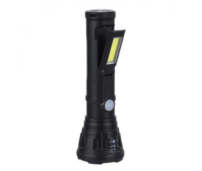 Lanterna LED si COB Lateral, 3 Moduri Iluminare, Zoom, Reincarcabila USB - JLP2182B