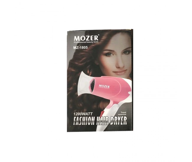 Uscator de par Mozer, de 1200 W, cu trepte temperatura, roz - MZ1805