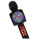 Microfon Karaoke Wireless cu lumini, Inregistrare si USB, Negru - WS1816